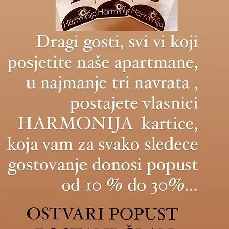 Harmonija 3 Apartment *